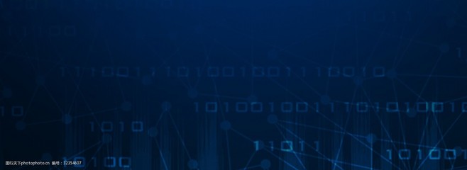 科技蓝色数字banner背景